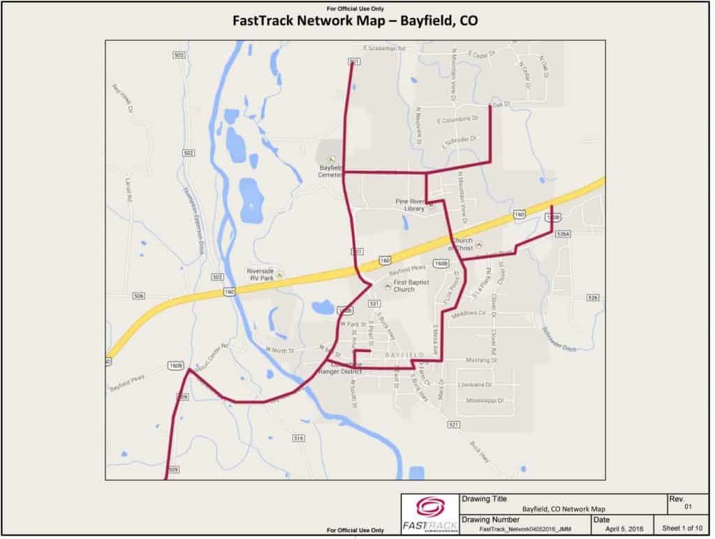 Fasttrack Network Map Bayfield,CO