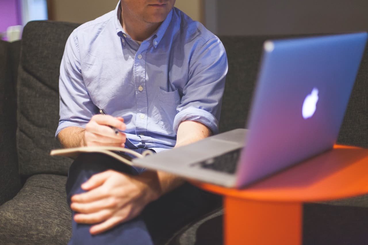 Person Using Laptop